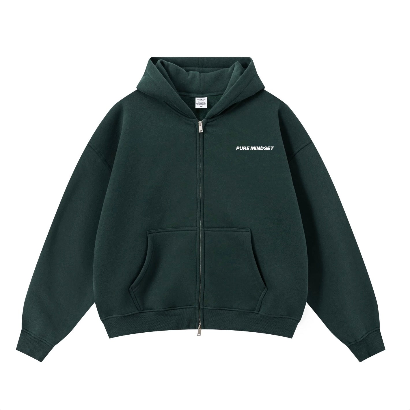 FOREST GREEN PURE MINDSET ZIP-UP HOODIE – Pure Mindset