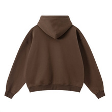 Load image into Gallery viewer, BROWN PURE MINDSET ZIP-UP HOODIE
