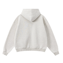 Load image into Gallery viewer, LIGHT GREY PURE MINDSET ZIP-UP HOODIE
